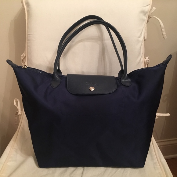 longchamp le pliage neo tote bag large navy